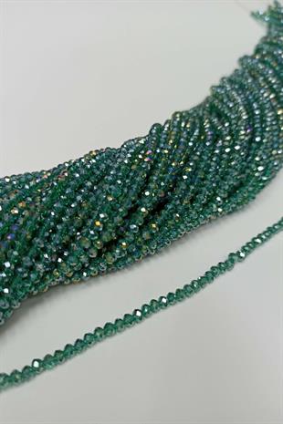 الجملة حبات الكريستال الأخضر 4 ملم