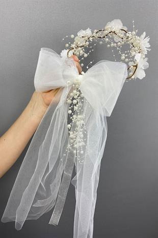 الجملة مكثفة اللؤلؤ والقوس تصميم خاص في الهواء الطلق تاج الزفاف والملحقات