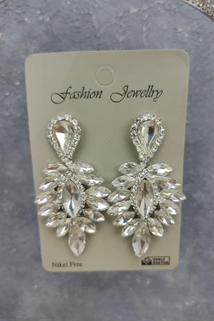 الجملة زهرة تاج الزفاف النموذجي وإسقاط الأقراط الحجر