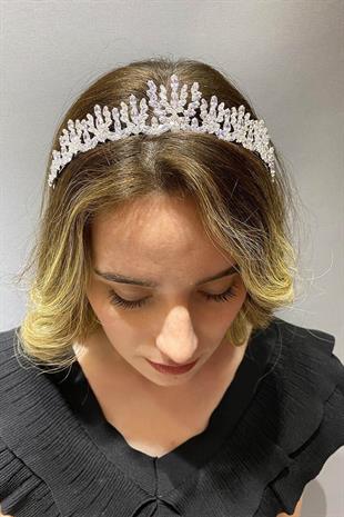 Wholesale Emery Zircon Bridal Crown and Earrings