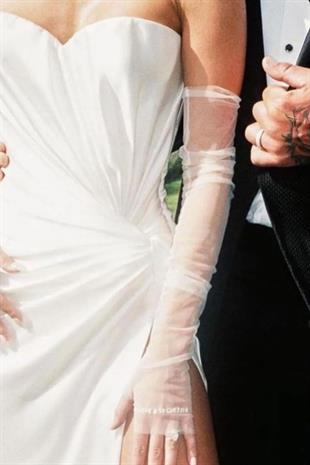 الجملة قفازات الزفاف شفافة أصابع قفازات الزفاف