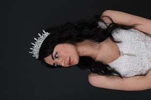 Trend Model Silver Stone Bridal Crown