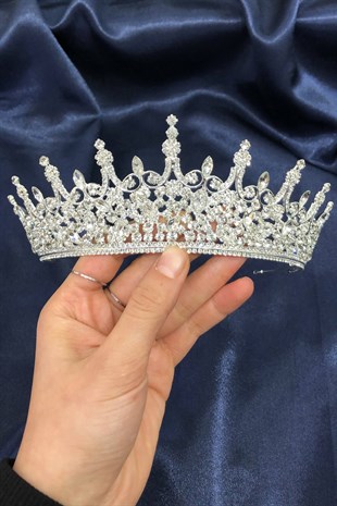 Trend Model Silver Stone Bridal Crown