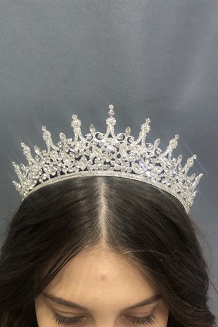 Trend Model Silver Stone Bridal Crown