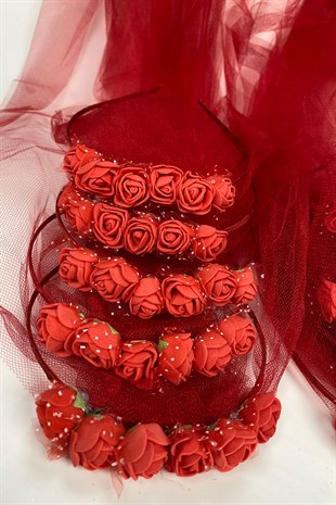 Tulle Floral Bridesmaid Crown and Child Crown