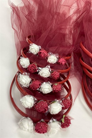 Tulle Floral Bridesmaid and Child Crown