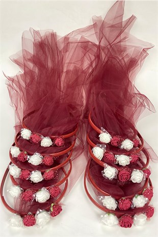 Tulle Floral Bridesmaid and Child Crown