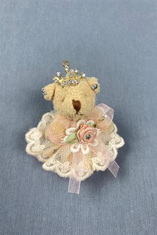 Tüllü Taçlı Taşlı Süslü Ayıcık