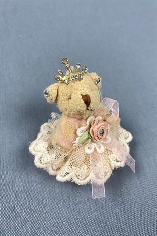 Tüllü Taçlı Taşlı Süslü Ayıcık