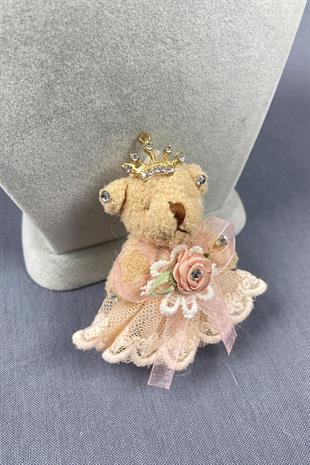 Tüllü Taçlı Taşlı Süslü Ayıcık