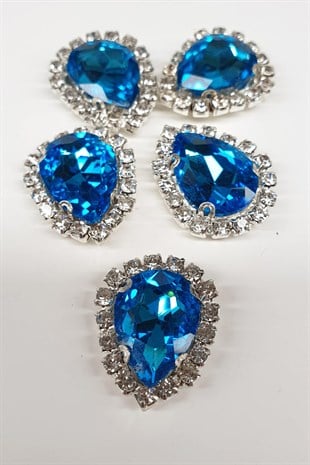 Turkuaz Damla Kasalı Dikme Taş