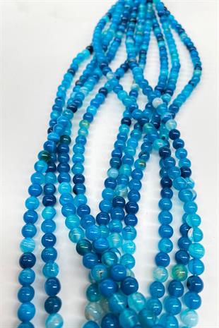 Turkuaz Doğal Taş Akik 6 mm