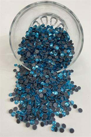 Turquoise Fuchsia Iron-On Beads Ss20 5mm Sticking Stone 25 grm