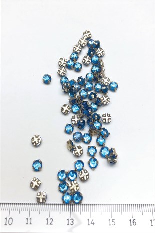 Turkuaz Küçük Kasalı Dikme Taş 25 adet