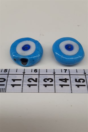 Turquoise Blue Calfs Eye Evil Eye Beads