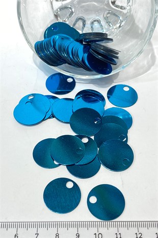 Turkuaz Patik ve Çanta Pulu 20 mm