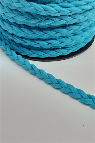 Turkuaz Süet Örgü İp