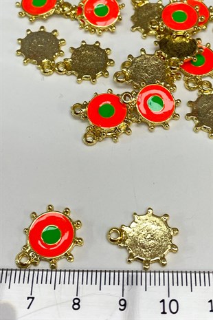 Turuncu Güneş Model Kolye Ucu 1 Adet