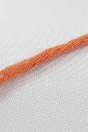 Turuncu İnce Büklüm Makrome