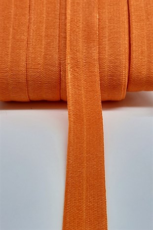 Turuncu Lastikli Saç Bandı 1,5cm