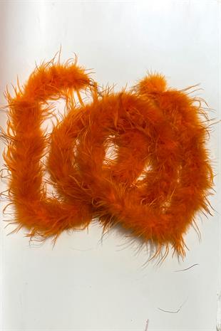 Turuncu Malibu Deve Kuşu Tüyü