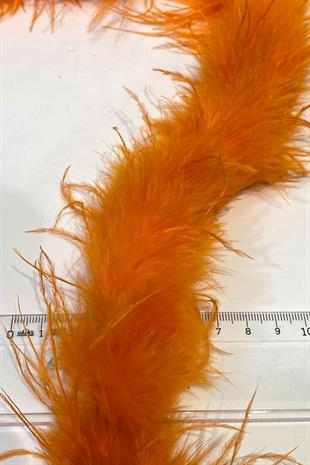 Turuncu Malibu Deve Kuşu Tüyü