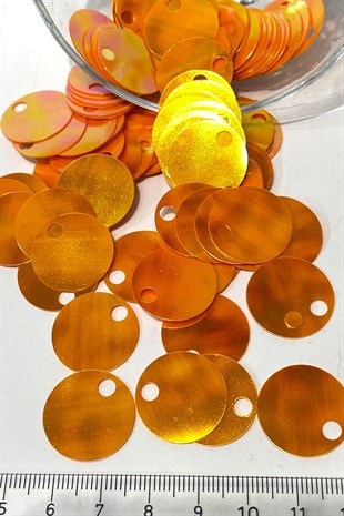 Turuncu Patik ve Çanta Pulu 20 mm