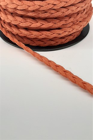 Turuncu Süet Örgü İp