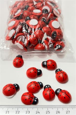 Uğur Böceği Ahsap Yapışkanlı 1 paket 50 li