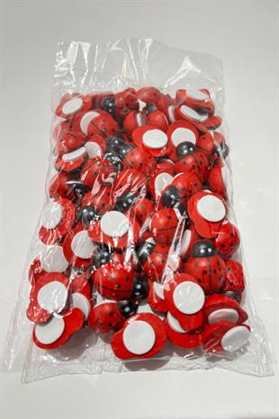 Uğur Böceği Ahsap Yapışkanlı 1 paket 50 li