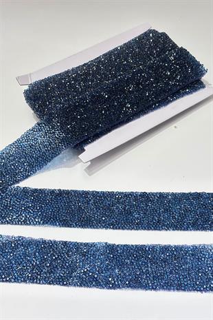 Ütüyle Yapışan Şerit Taş Boncuk 4 Cm