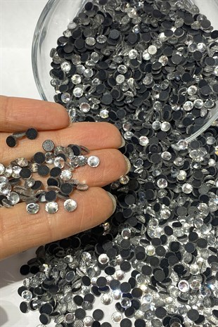 Ütüyle Yapışan Ss20 (5mm) Şeffaf Yapıştırma Taş 25 grm