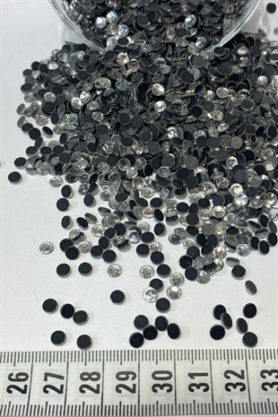 Ütüyle Yapışan Ss20 (5mm) Şeffaf Yapıştırma Taş 25 grm