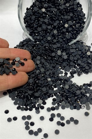 Ütüyle Yapışan Ss20 (5mm) Siyah Yapıştırma Taş 25 grm