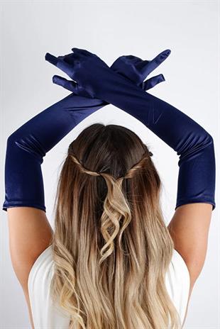 Long Wedding Bride Opera 55 cm Gloves Special Evening Satin Gloves for Wedding Ceremony and Henna Night