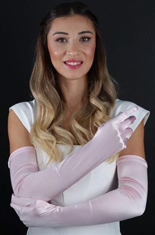 Uzun Düğün Gelin Opera Eldiveni Nikah Kına İçin Özel Abiye Eldiven