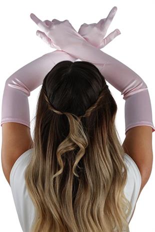 Uzun Düğün Gelin Opera Eldiveni Nikah Kına İçin Özel Abiye Eldiven