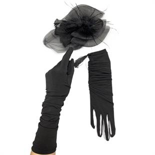 الجملة قفازات الزفاف الطويلة وقبعات الزفاف