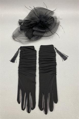 الجملة قفازات الزفاف الطويلة وقبعات الزفاف