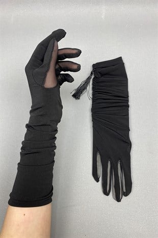 Long Bridal Gloves and Wedding Hat