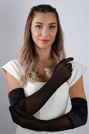 Long Satin Tulle Shiny Evening Gloves Party Prom Wedding Gloves Accessory