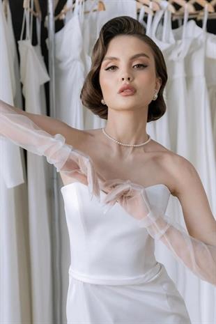 الجملة قفازات الزفاف الطويلة تول قفازات الزفاف