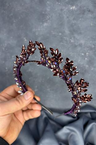 Venus Leaf Design Bridal Henna Crown Hair Accessory
