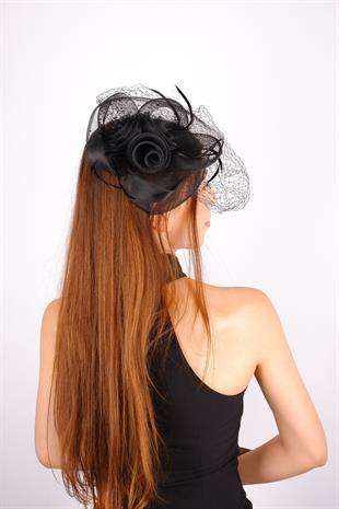 Voilet Wedding Hat Ade Bridal Accessory And Tulle Gloves