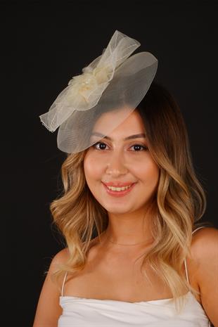 Voilet Wedding Hat Erna Tulle Bridal Accessory