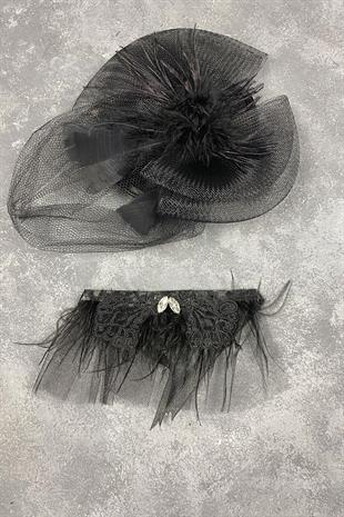  الجملة الزفاف قبعة الزفاف Voilet الإكسسوارات والإكسسوارات المعصم ريشة لافين