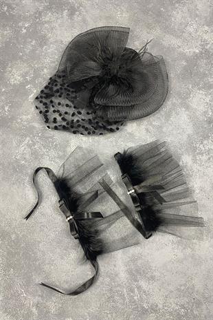 الجملة قبعة الزفاف الفوال اكسسوارات الزفاف ولينا زوجين ملحقات المعصم