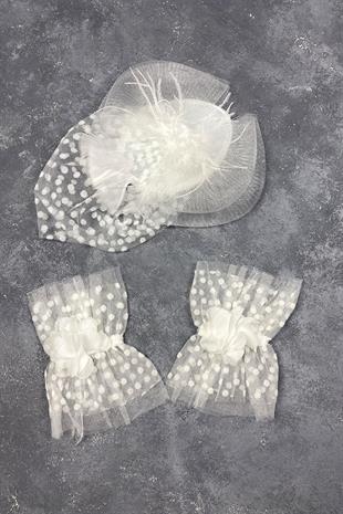  الجملة قبعة الزفاف الفوال ملحقات الزفاف وفيرا ملحقات المعصم زوجين