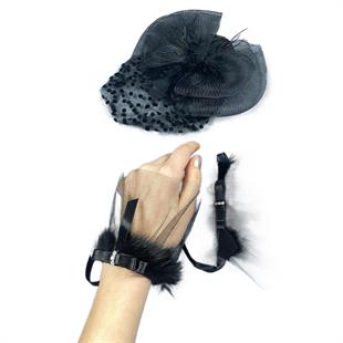 الجملة قبعة الزفاف الفوال اكسسوارات الزفاف ولينا زوجين ملحقات المعصم