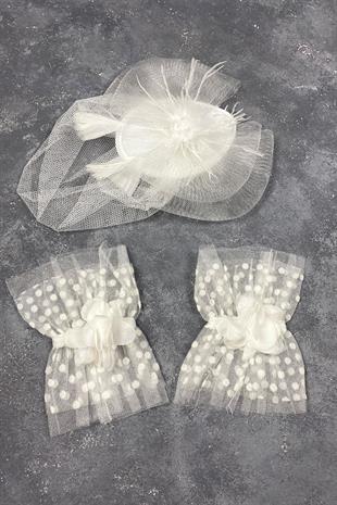 الجملة قبعة الزفاف الفوال ملحقات الزفاف وإكسسوارات المعصم زوجين حجر لافين